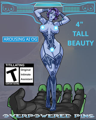 Arousing AI , Hard Enamel Pin
