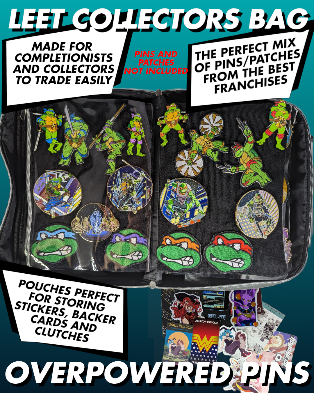 LEET Bag Pin and patch collectors bag