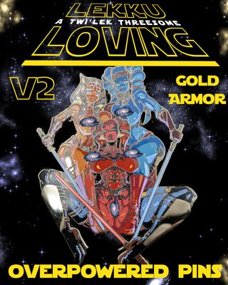 Lekku Loving V2, Hard Enamel Pin Lekku Loving V2, Hard Enamel Pin