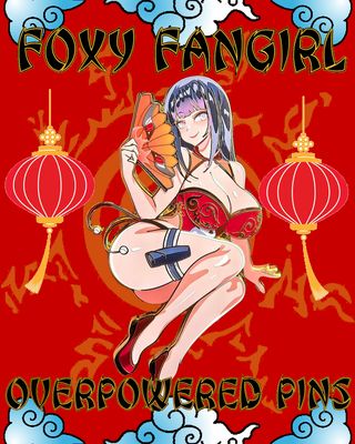 Foxy Fangirl, Hard Enamel Pin Foxy Fangirl, Hard Enamel Pin