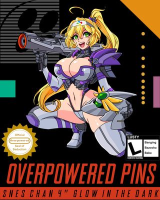 SNES / Famicom Chan, Cubic Zirconia Enamel Pin SNES / Famicom Chan, Cubic Zirconia Enamel Pin