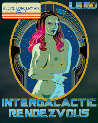 Intergalactic Rendezvous Cubic Zirconia Enamel Pin