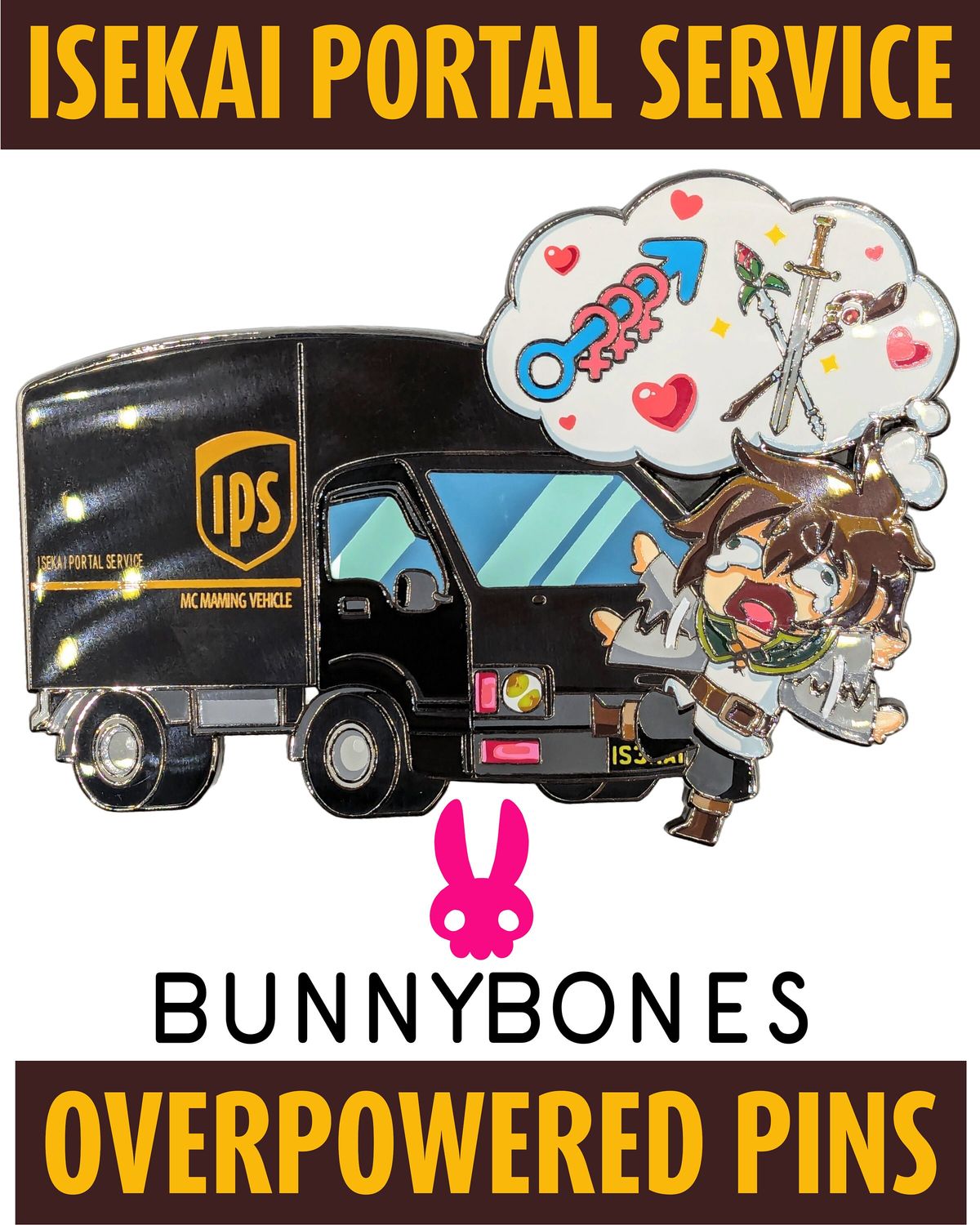 Isekai Portal Service (IPS), Parody Cubic Zirconia Enamel Pin