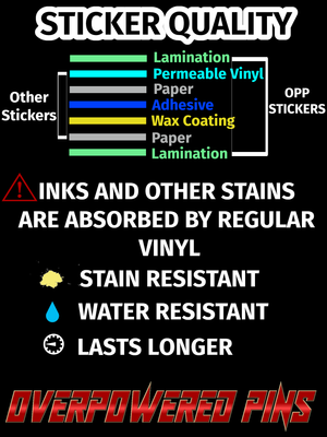 Customized Sealed Dark Holographic Vinyl 4" Sticker Bundle Sets