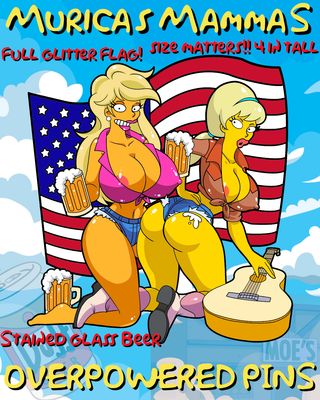 Murica's Mamma's Cubic Zirconia Enamel Pin