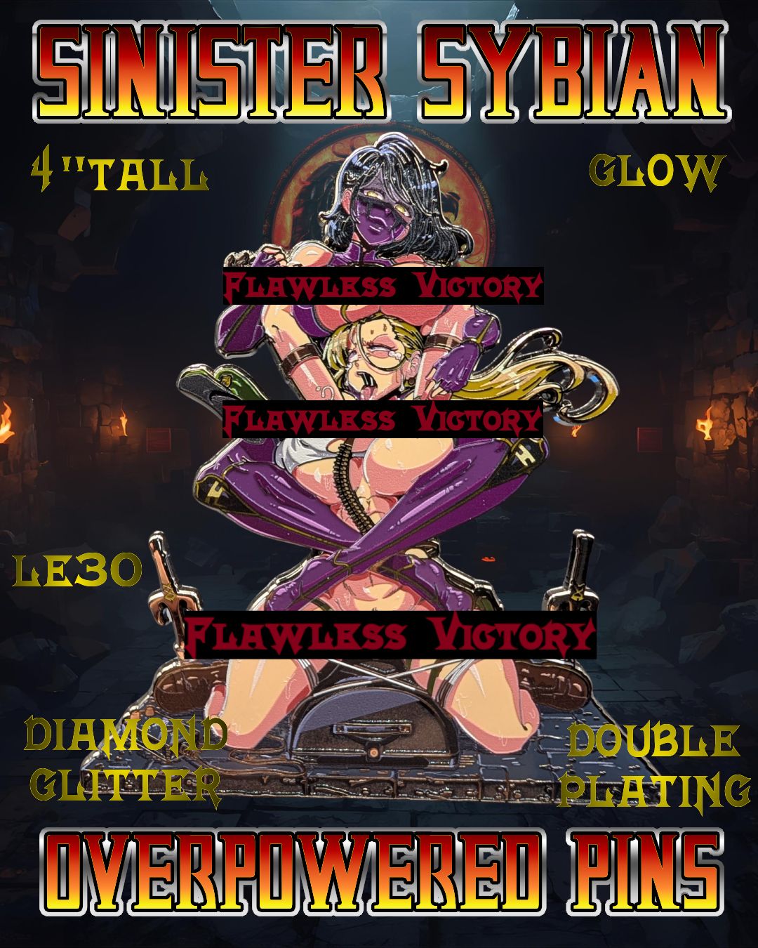 Sinister Sybian Hard Enamel Pin