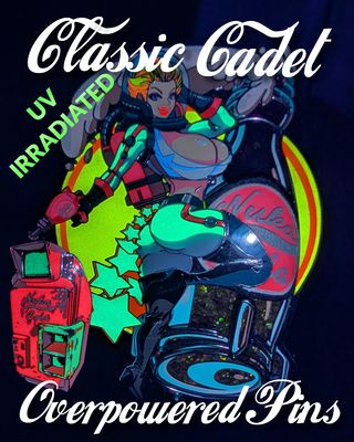 Classic Cadet Cubic Zirconia Enamel Pin