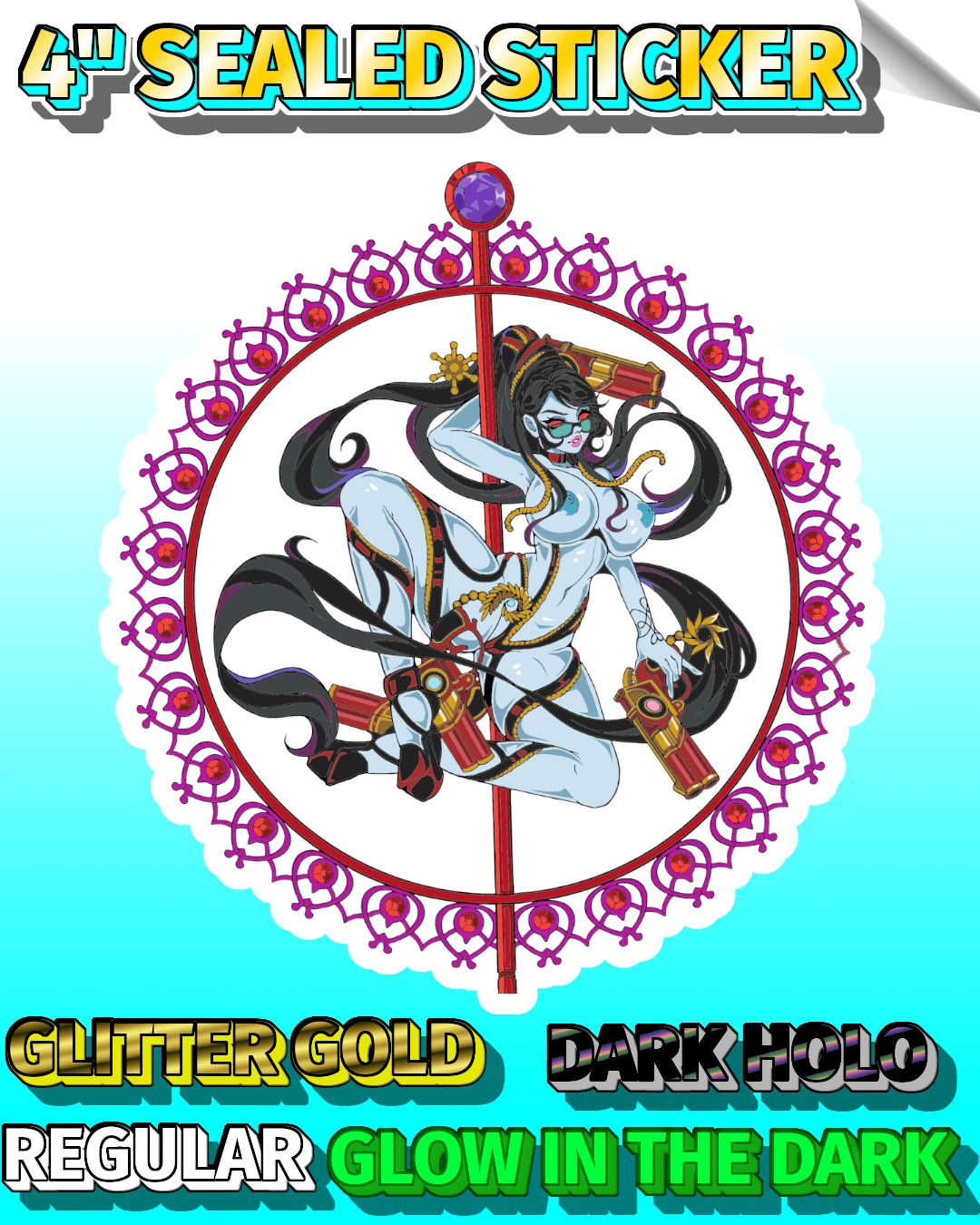 Spellbinding Striptease 4" Sealed Sticker