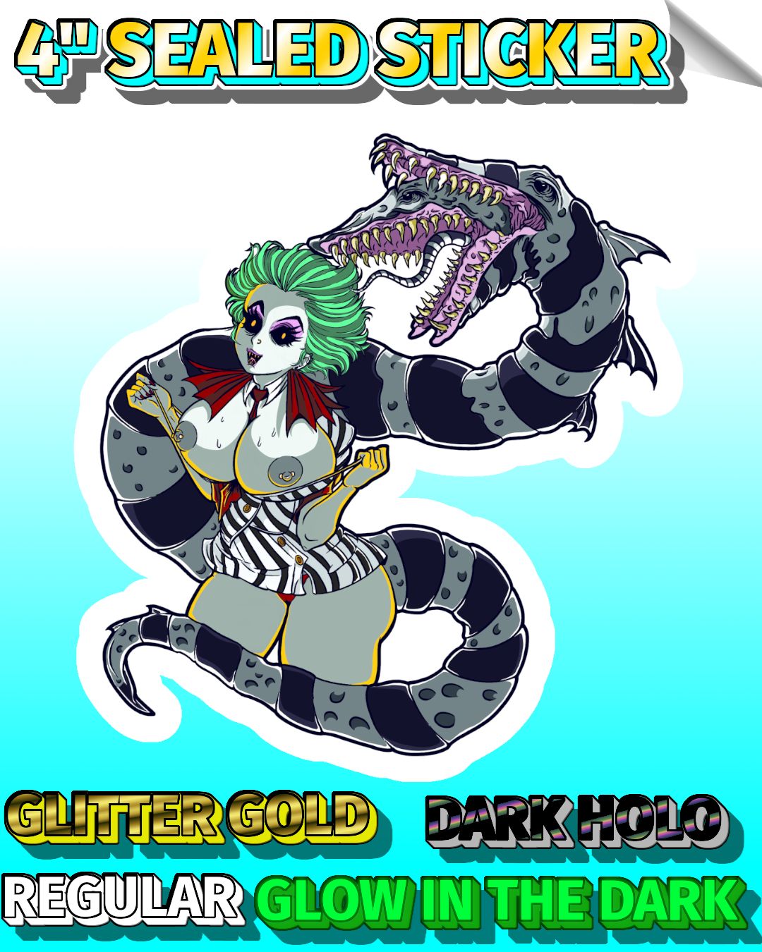 Seductive Showtime 4" Sealed Sticker