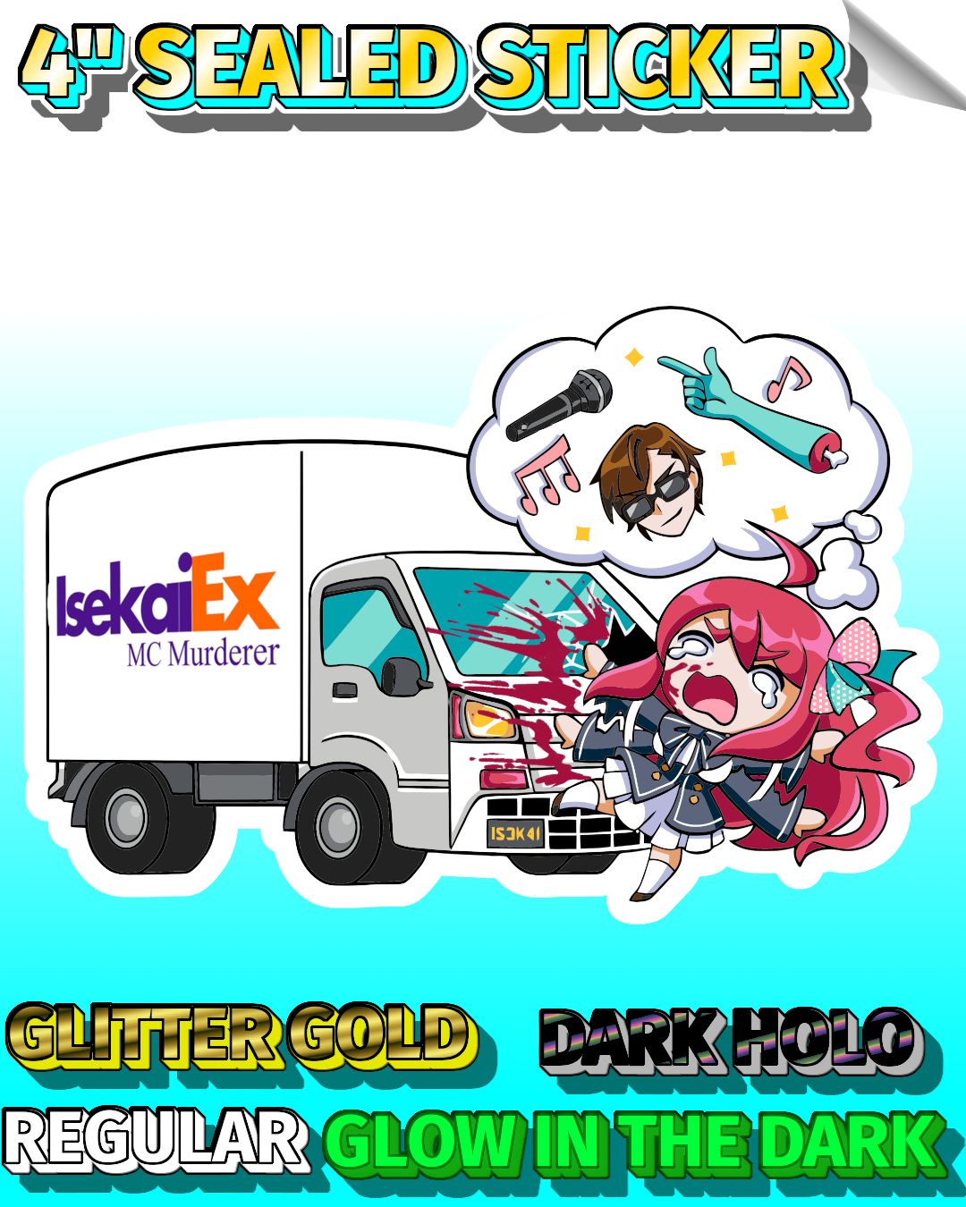 Isekai Express 4" Sealed Sticker