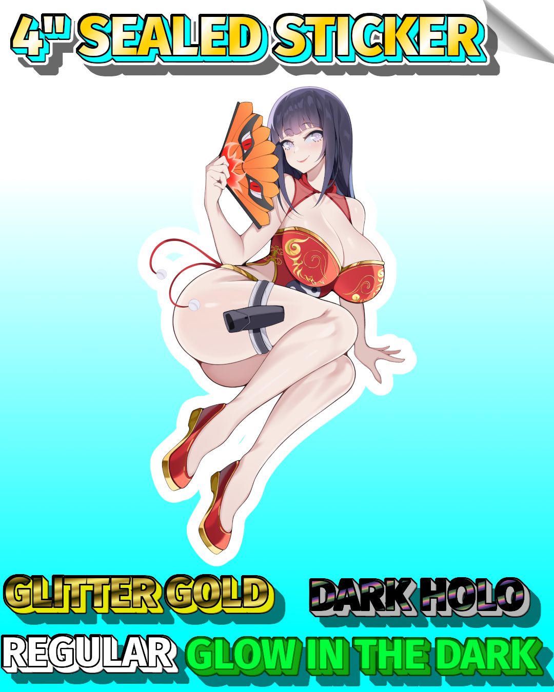 Foxy Fangirl 4" Sealed Sticker