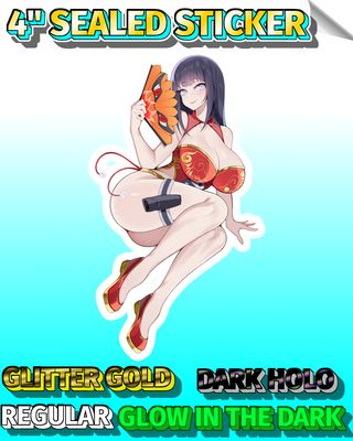 Foxy Fangirl 4" Sealed Sticker
