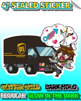 Isekai Portal Service 4" Sealed Sticker
