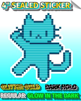 Digi Kitty 4" Sealed Sticker Digi Kitty 4" Sealed Sticker