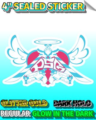 Angels Arms 4" Sealed Sticker