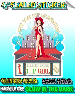 Scarlett Mayoress 4" Sealed Sticker Scarlett Mayoress 4" Sealed Sticker