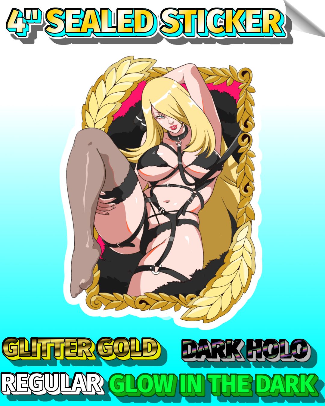 Champion's Trophy 4" Sealed Sticker