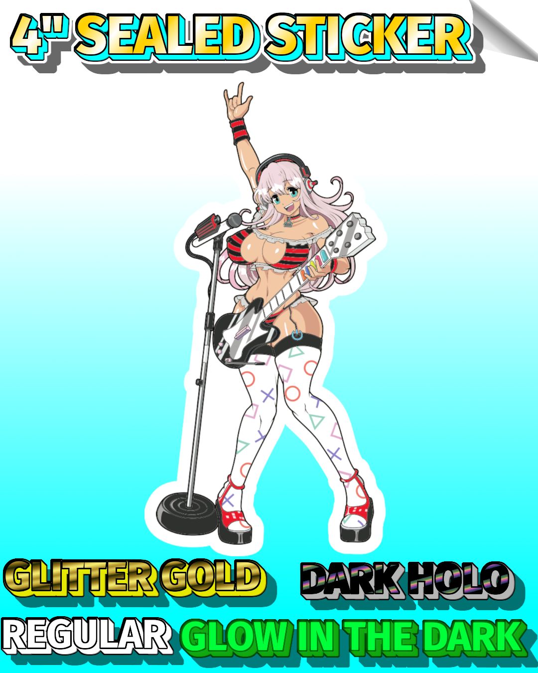 PS 2 Chan 4" Sealed Sticker