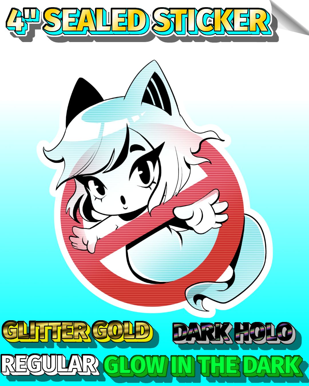 Ri Chan Chibi's Multi Styles 4" Sealed Sticker