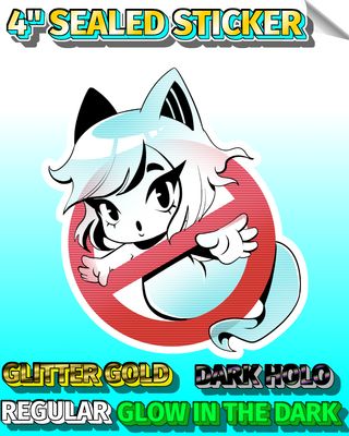 Ri Chan Chibi's Multi Styles 4" Sealed Sticker