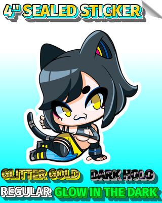 Ri Chan Chibi's Multi Styles 4" Sealed Sticker