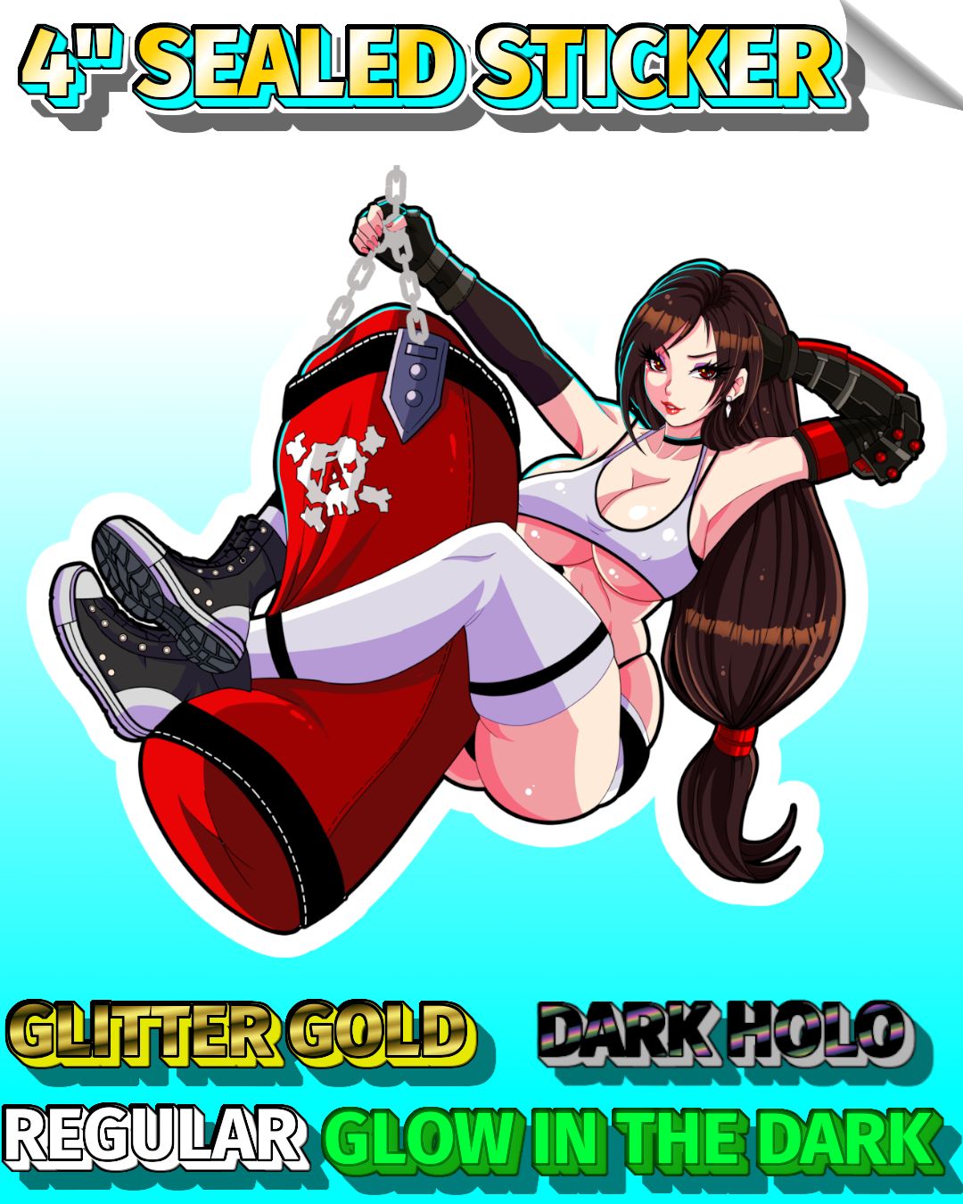 Buxom Brawler 4" Sealed Sticker