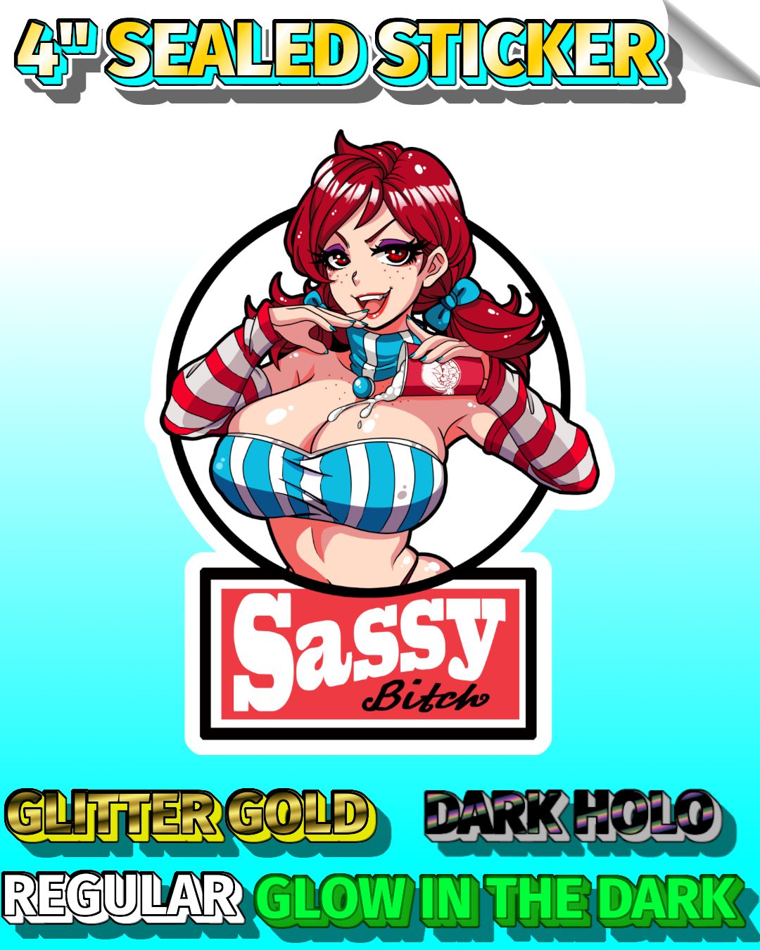 Beefing Beauty 4" Sealed Sticker