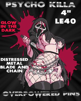 Pyscho Killa, Hard Enamel Pin Pre-order