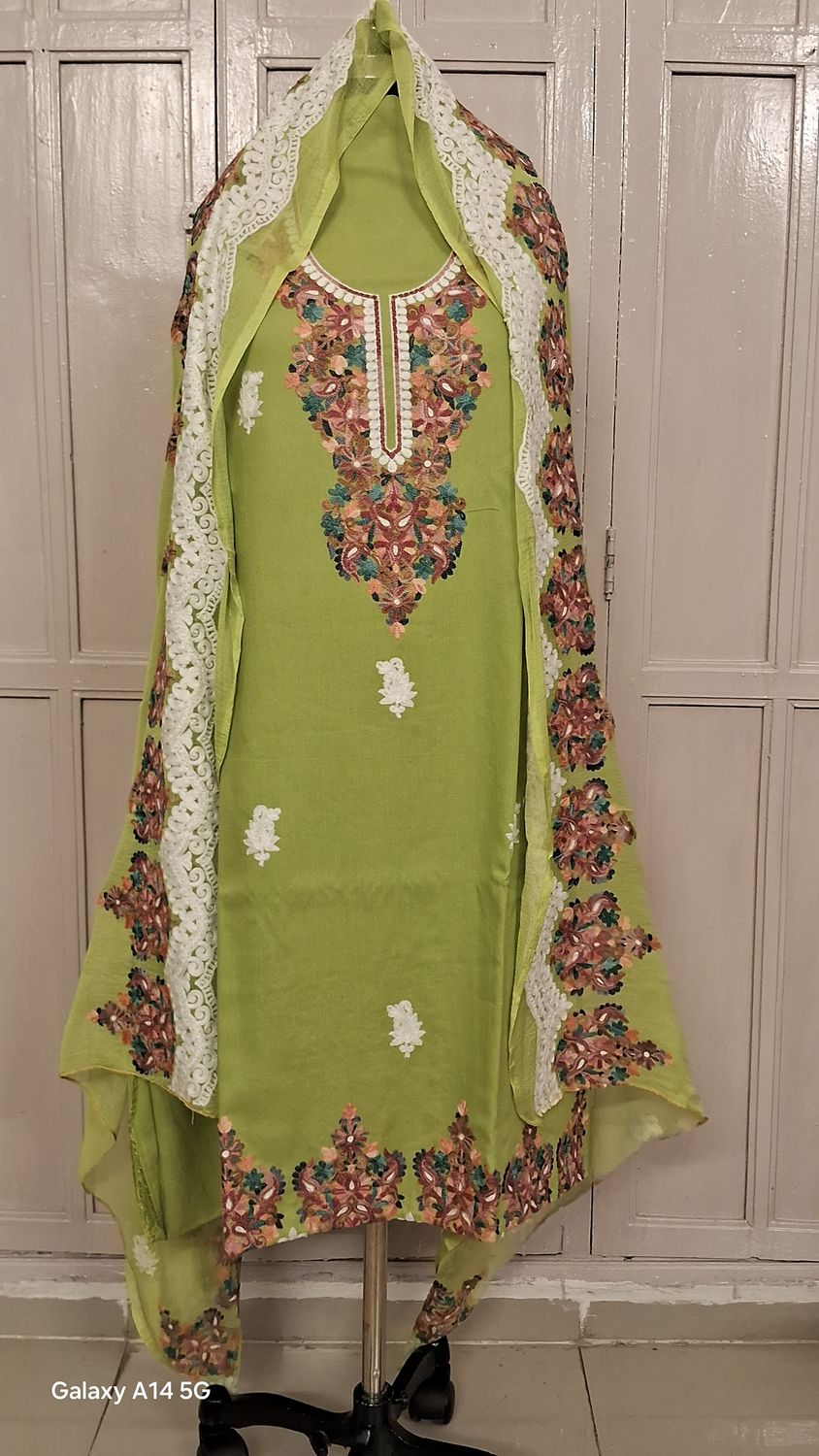 Summer Special Kashmiri Embroidery - Green