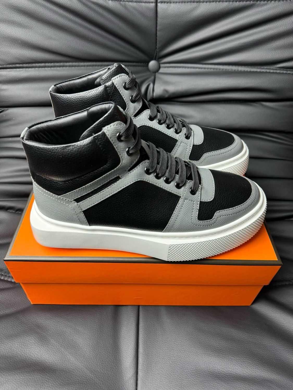 Hermes men high shoes HEMF07