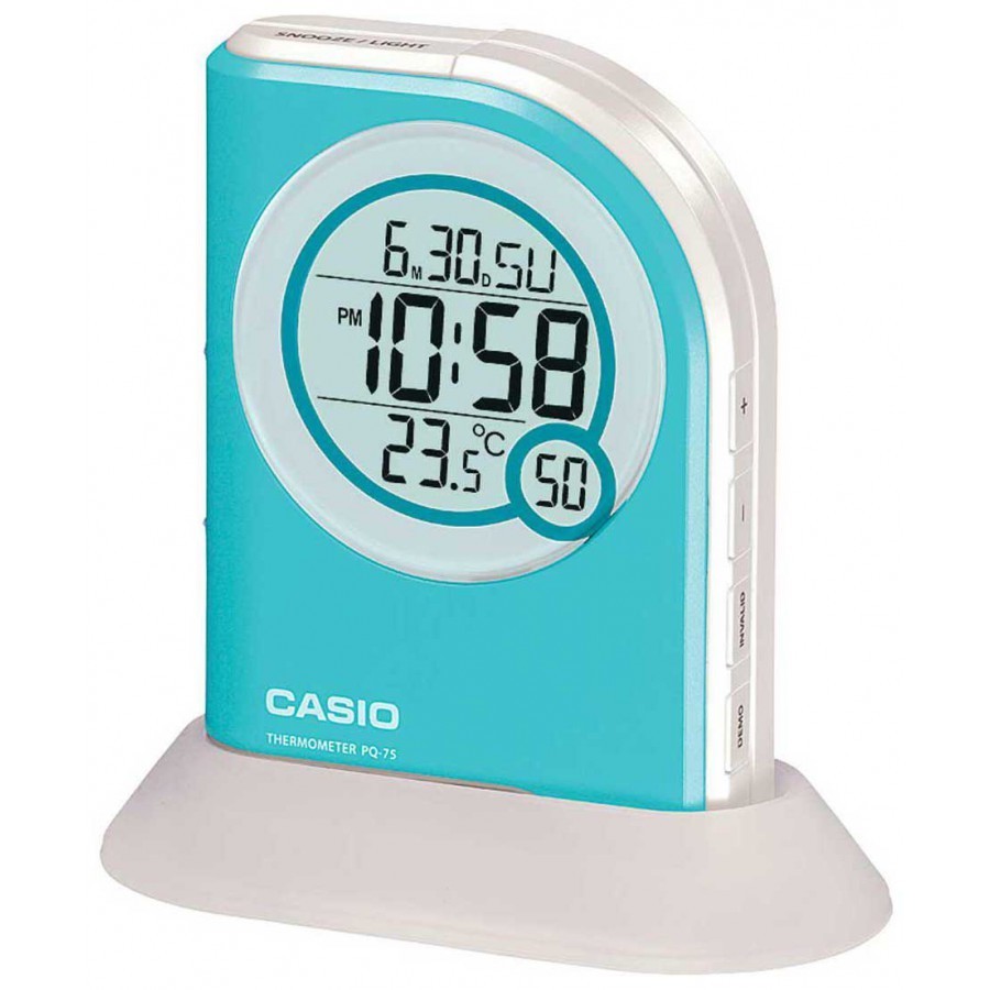 Reloj Despertador Casio digital PQ-75-2D con termometro y luz