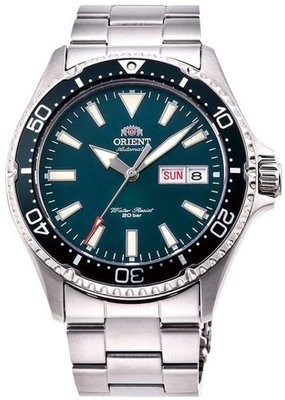 ​Orient RA-AA0004E Kamasu GREEN divers watch automatic men&#39;s watch sapphire glass stainless steel bracelet Green Dial 41.8mm JAPAN MADE