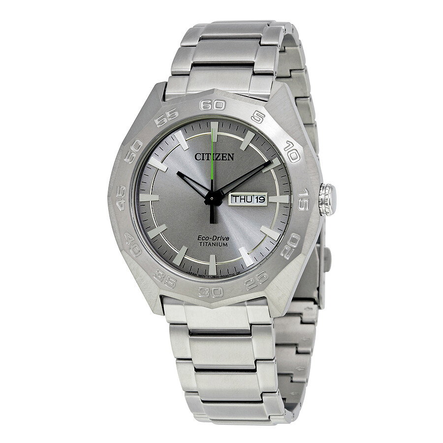 ​Reloj Automatico Hombre Citizen Eco-Drive AW0060-54A Men's Super Titanium Calendar 44mm Bracelet Watch