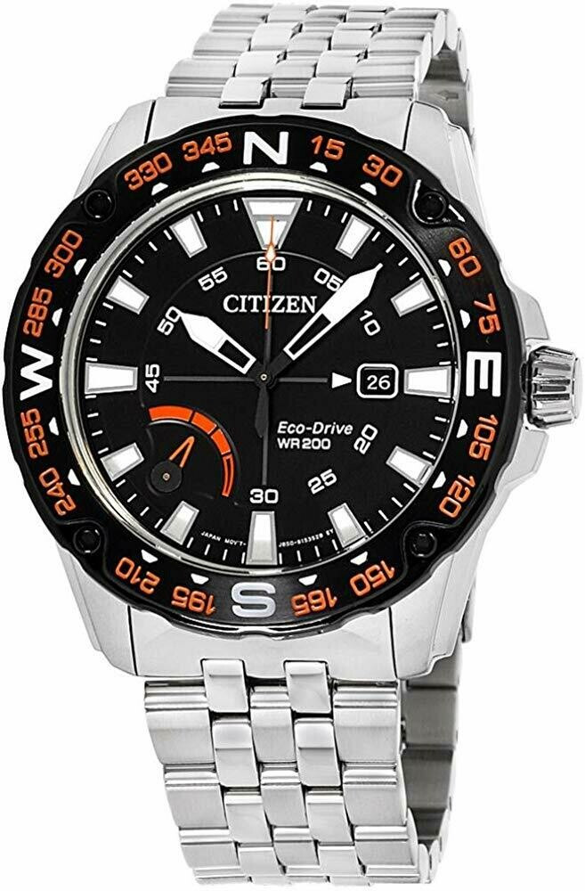 Reloj Hombre Citizen Eco-Drive Men's PRT AW7048-51E brújula 44mm