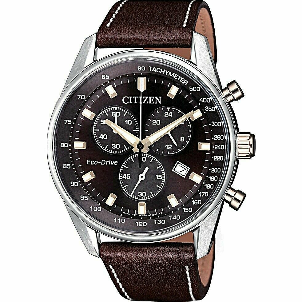 Reloj Hombre Citizen Eco-Drive AT2396-27X Men Brown Dial 40 mm Watch