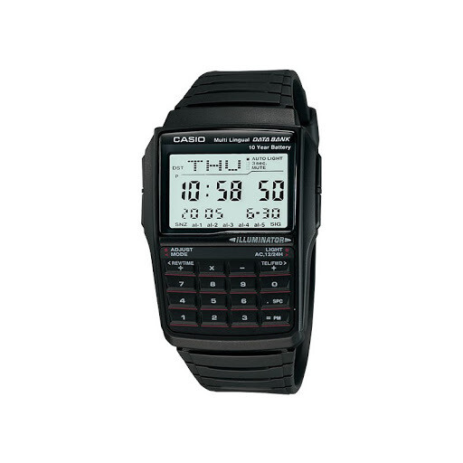 Reloj Digital CASIO calculadora DBC-32-1A  luz led 5 alarmas