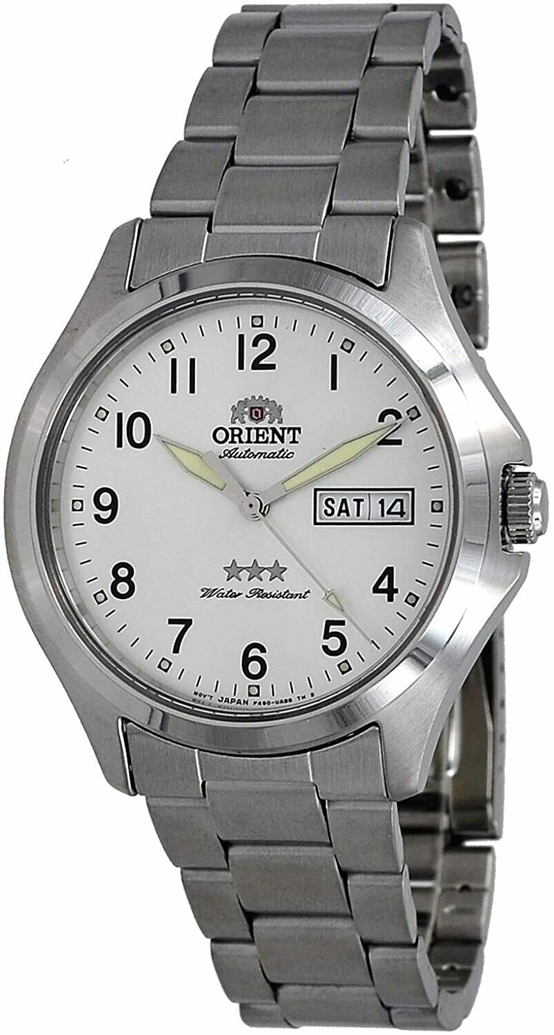 Reloj Automático Hombre Orient Tristar RA-AB0F15S 40mm acero dial blanco