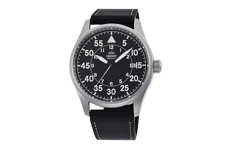 Reloj Automático Hombre Aviador Orient Pilot RA-AC0H03B 42.4mm correa cuero