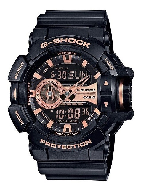 Reloj Hombre Casio G-Shock GA-400GB-1A4 Resistencia Magnética 5 alarmas