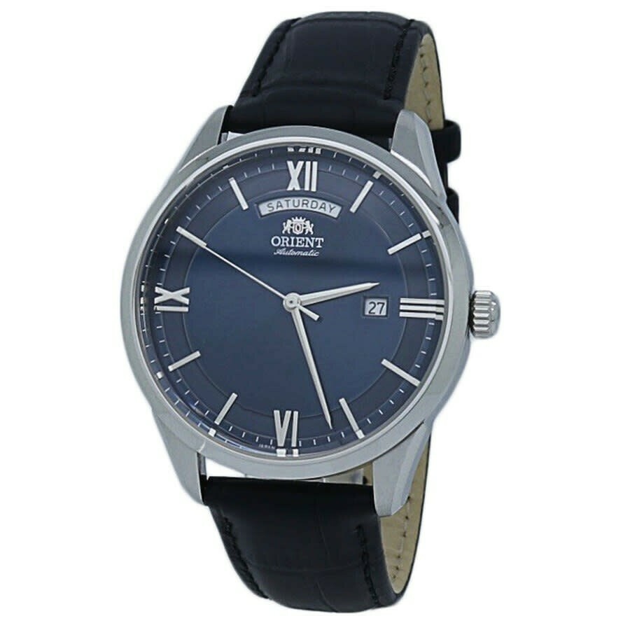 Reloj Automático Hombre Orient Contemporary RA-AX0007L dial azul correa cuero