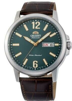 Orient Commuter RA-AA0C06E 41.9mm  50m WR Orient automatic men&#39;s watch green dial leather band