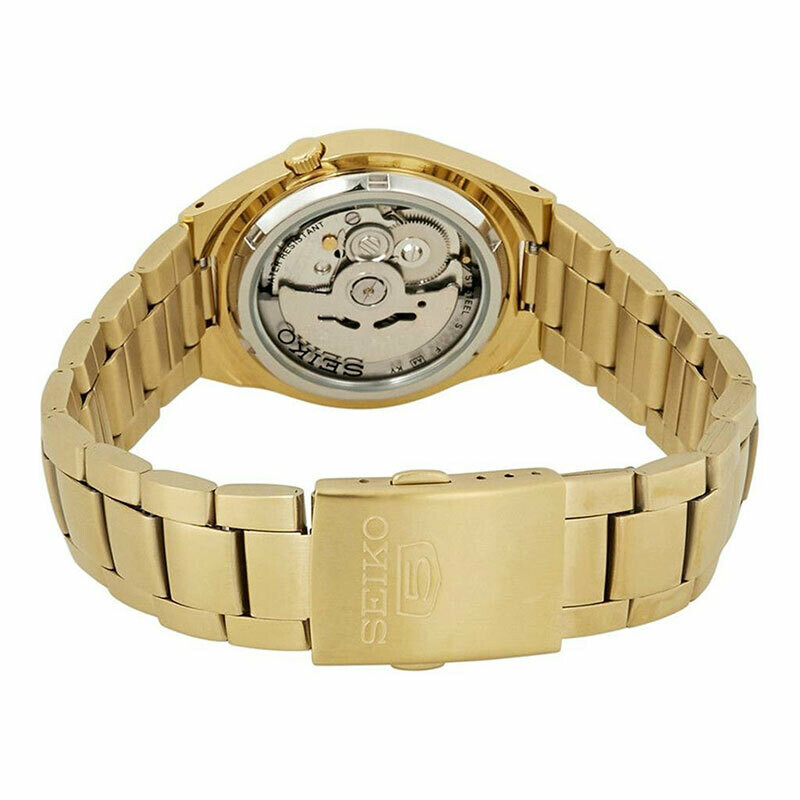 Reloj Automatico Hombre Seiko 5 SNK610K1 dial dorado correa acero