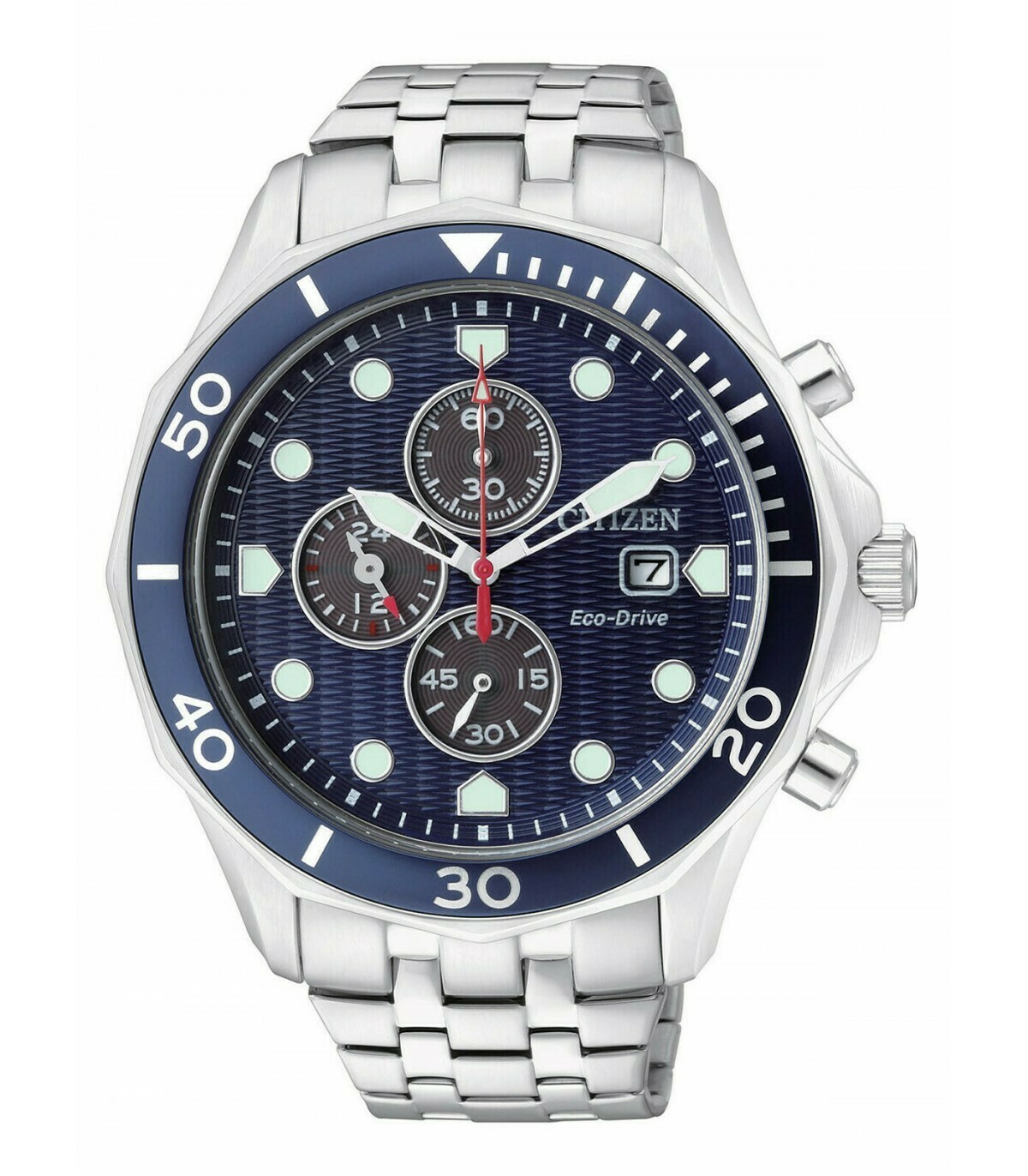 Reloj Hombre Citizen Eco-Drive CA0540-56L Men's Chronograph Blue Multi Dial 47mm Watch