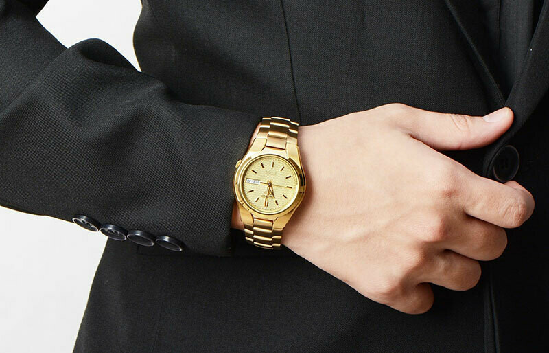 Reloj seiko dorado hombre hotsell