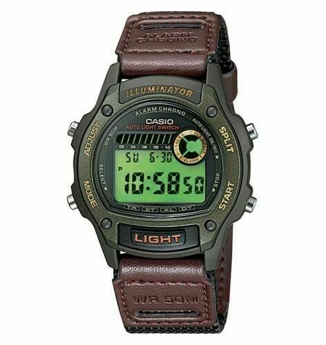 Casio Men&#39;s W-94HF-3A Illuminator Stopwatch Digital Display Watch 50M water resist