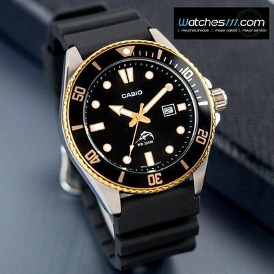 Casio MDV-106G-1A MARLIN DURO Men&#39;s Diving Watch with 200m Water Resistant Rubber Strap