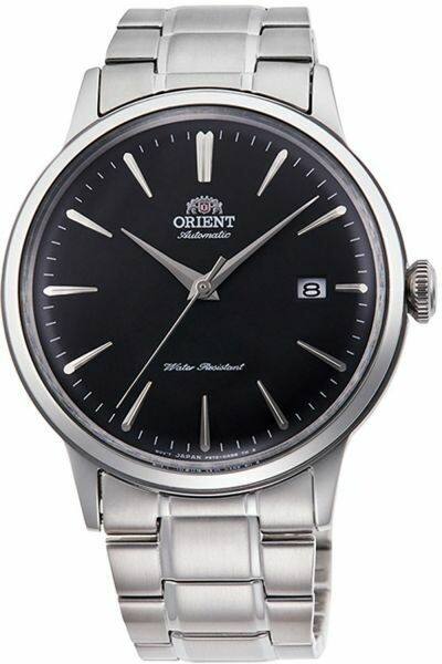 Reloj Automático hombre Orient Bambino RA-AC0006B dial negro 40.5mm Remontable a mano Hand-Winding Hacking correa acero