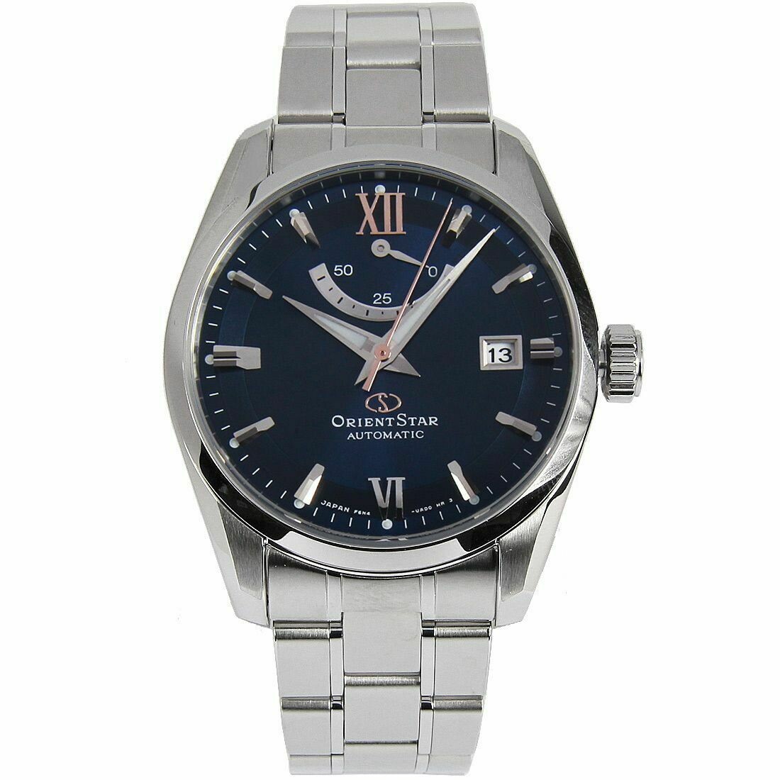 Reloj automático hombre Orient Star RE-AU0005L dial azul cristal zafiro correa de acero 100m WR