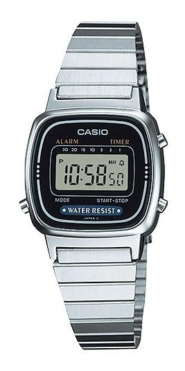 Reloj casio collection LA670WEA-1EF cronografo multifuncional - acero inoxidable - water resist