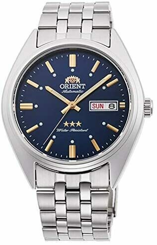 Reloj automático hombre Orient Deneb RA-AB0E08L dial azul 39mm correa acero